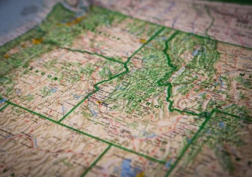 A detailed map centered on the state of Idaho
